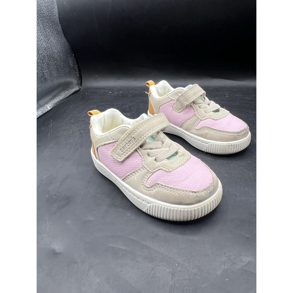 Carter’s Tonia Toddler Girls Size 5M Pink Tan High Top Sneakers Hook Loop